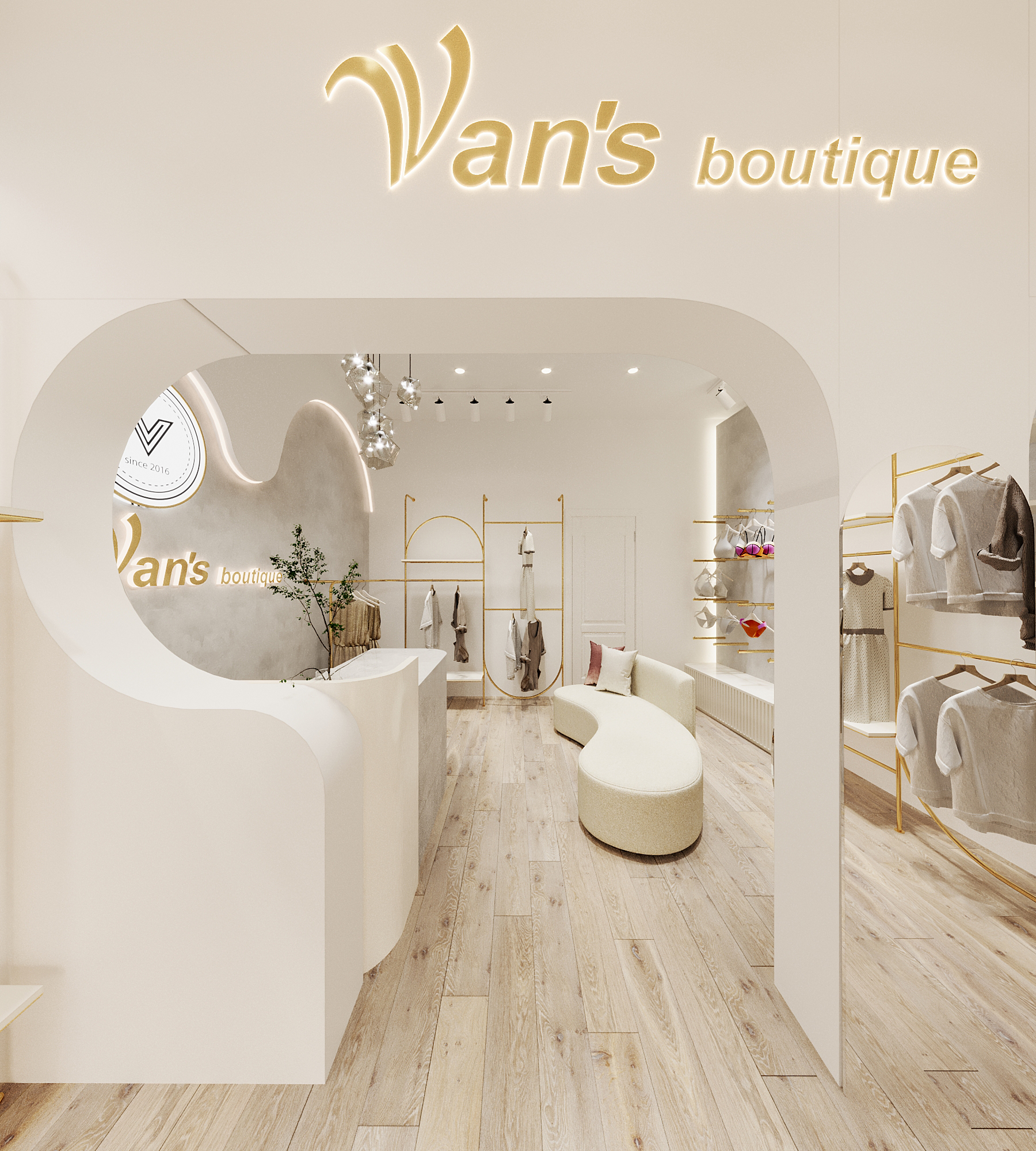 Báo giá trọn gói thiết kế thi công shop tại Thái Nguyên năm 2023 8 Thiết kế nội thất của shop