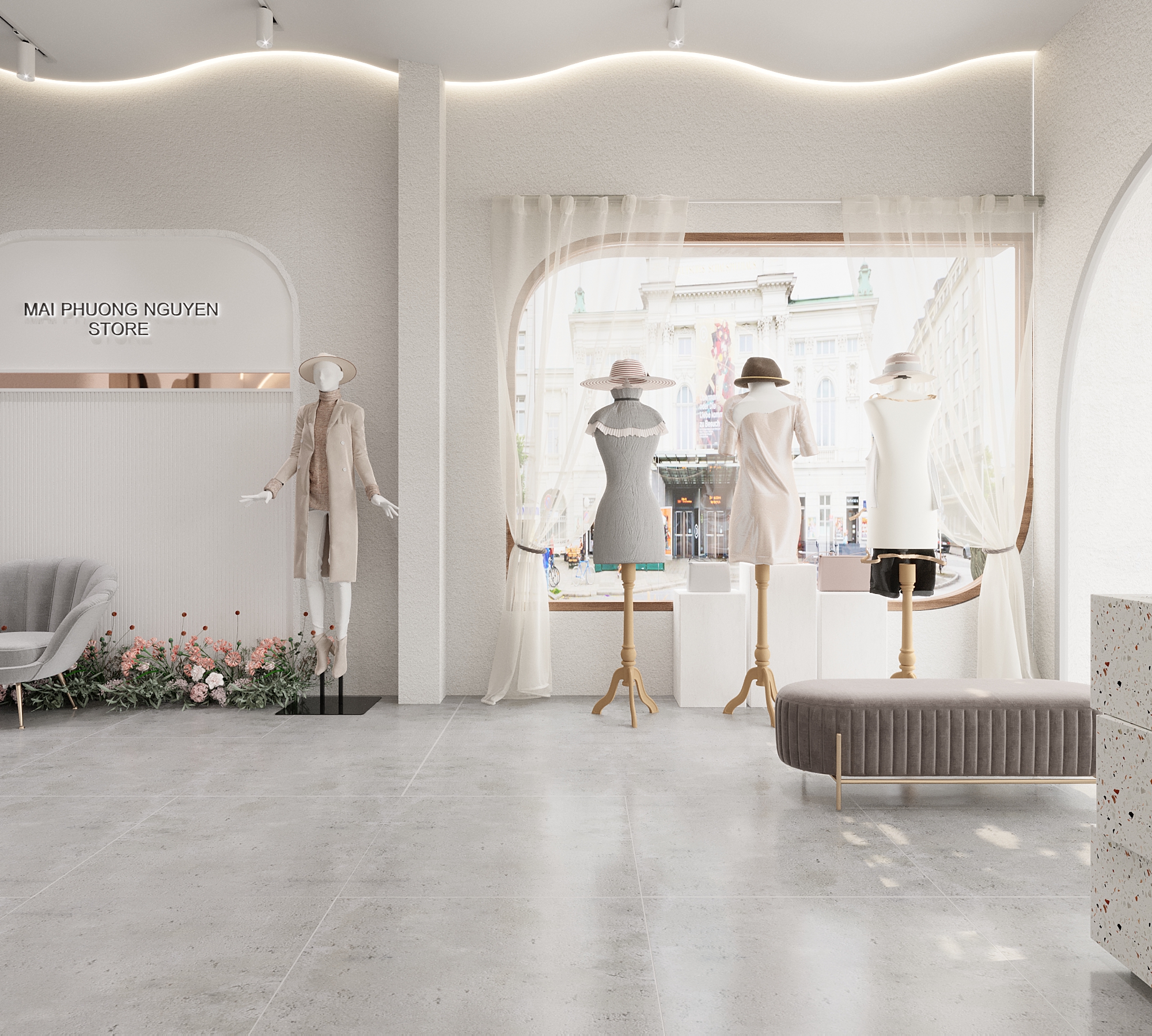 Báo giá trọn gói thiết kế thi công shop tại Thái Nguyên năm 2023 9 Thiết kế nội thất của shop