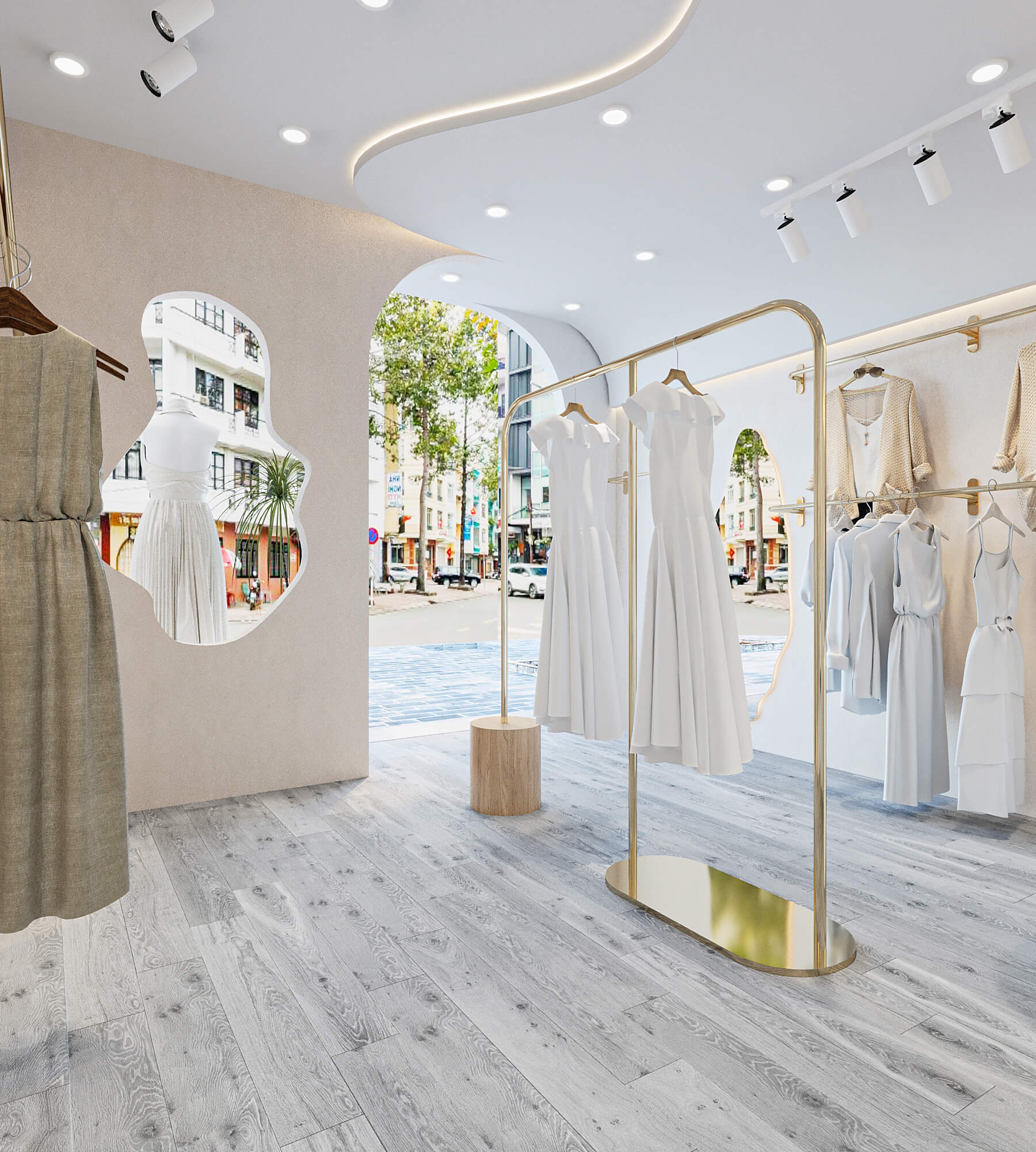 Tìm hiểu báo giá thiết kế shop thời trang tại New Space Concept 5 Báo giá thiết kế shop gói cơ bản