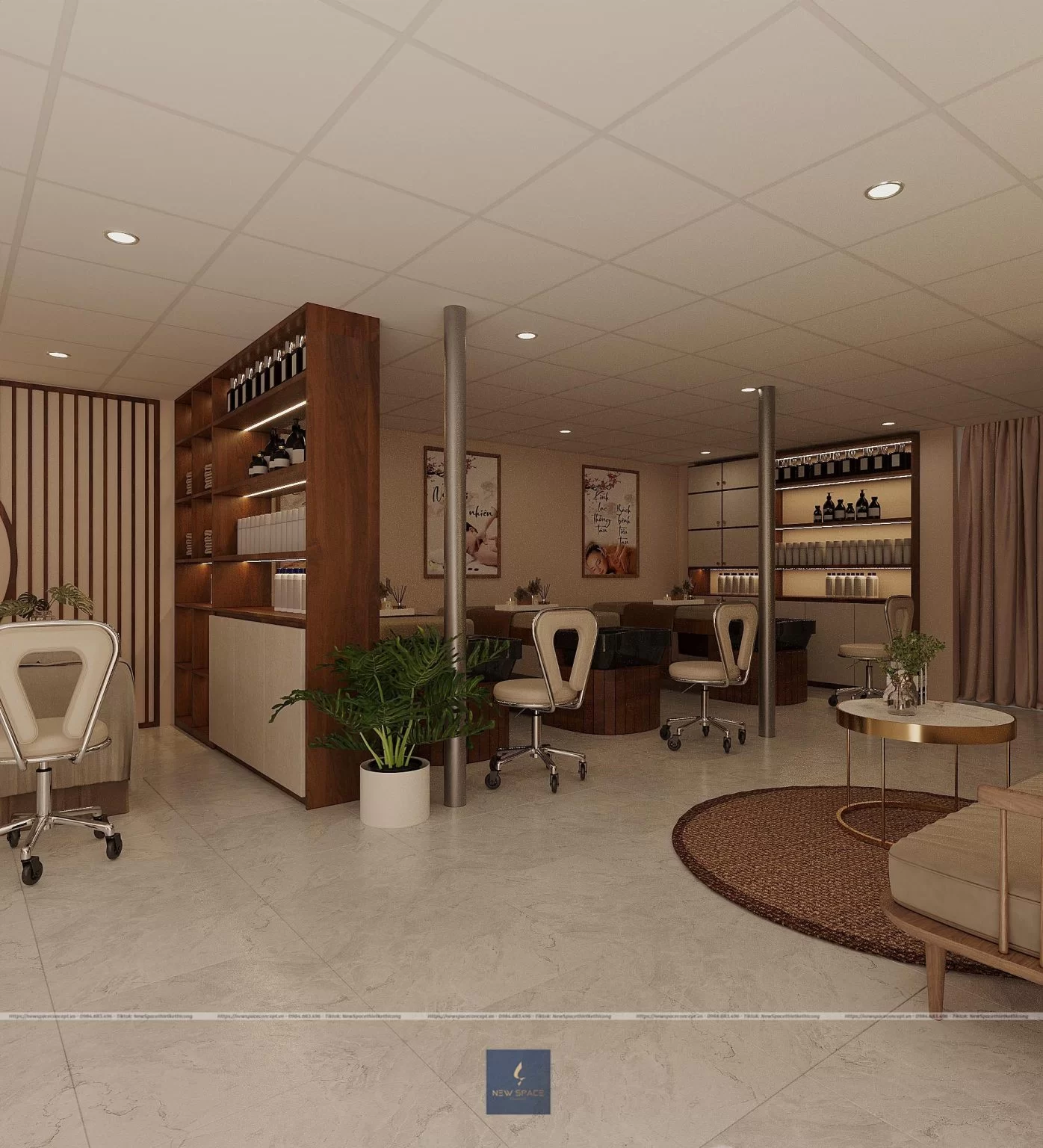 Spa thiết kế theo phong cách đơn giản