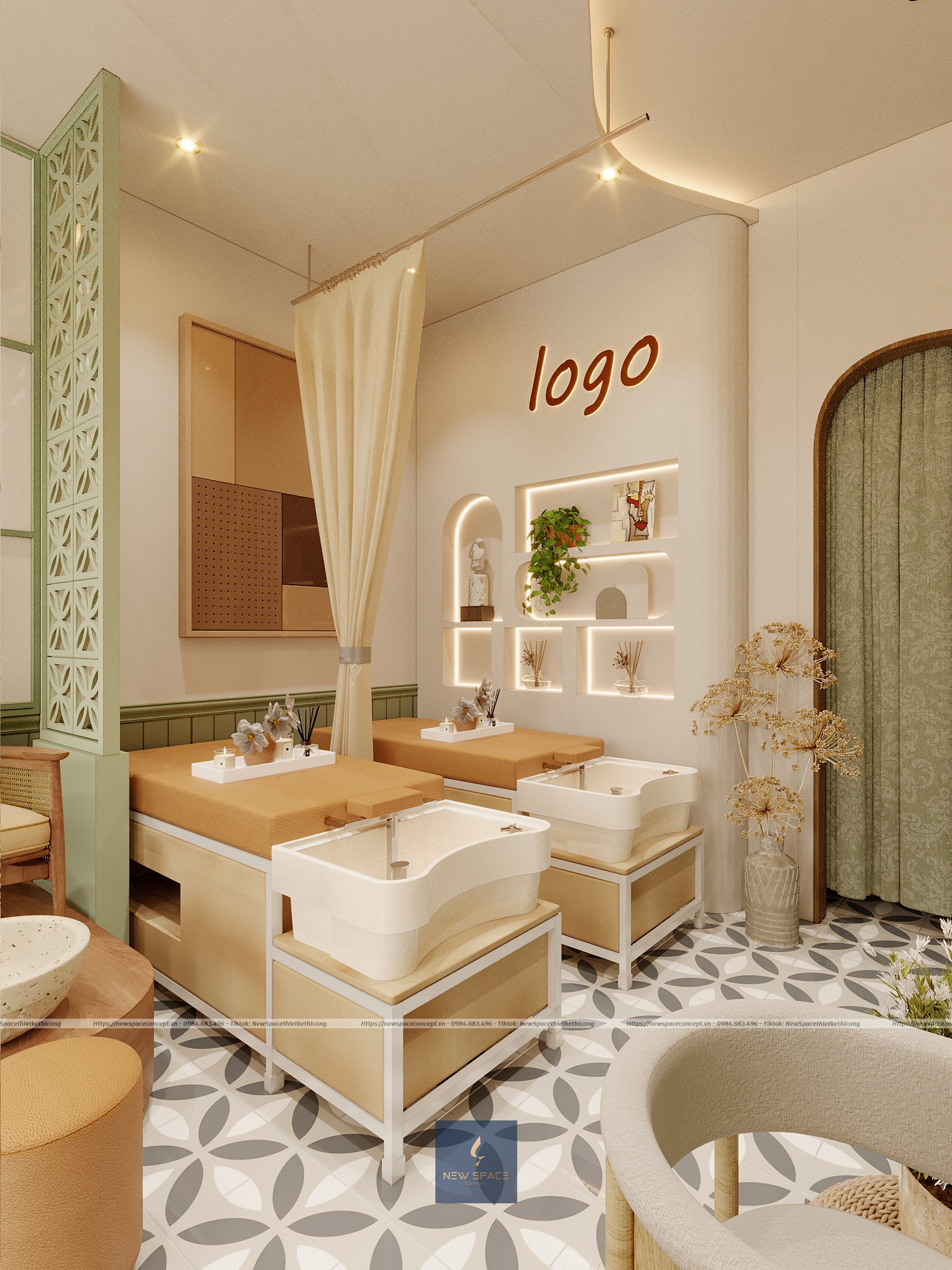 Tiệm Nail Hạnh Dung 4 thiet ke tiem nail 2 1