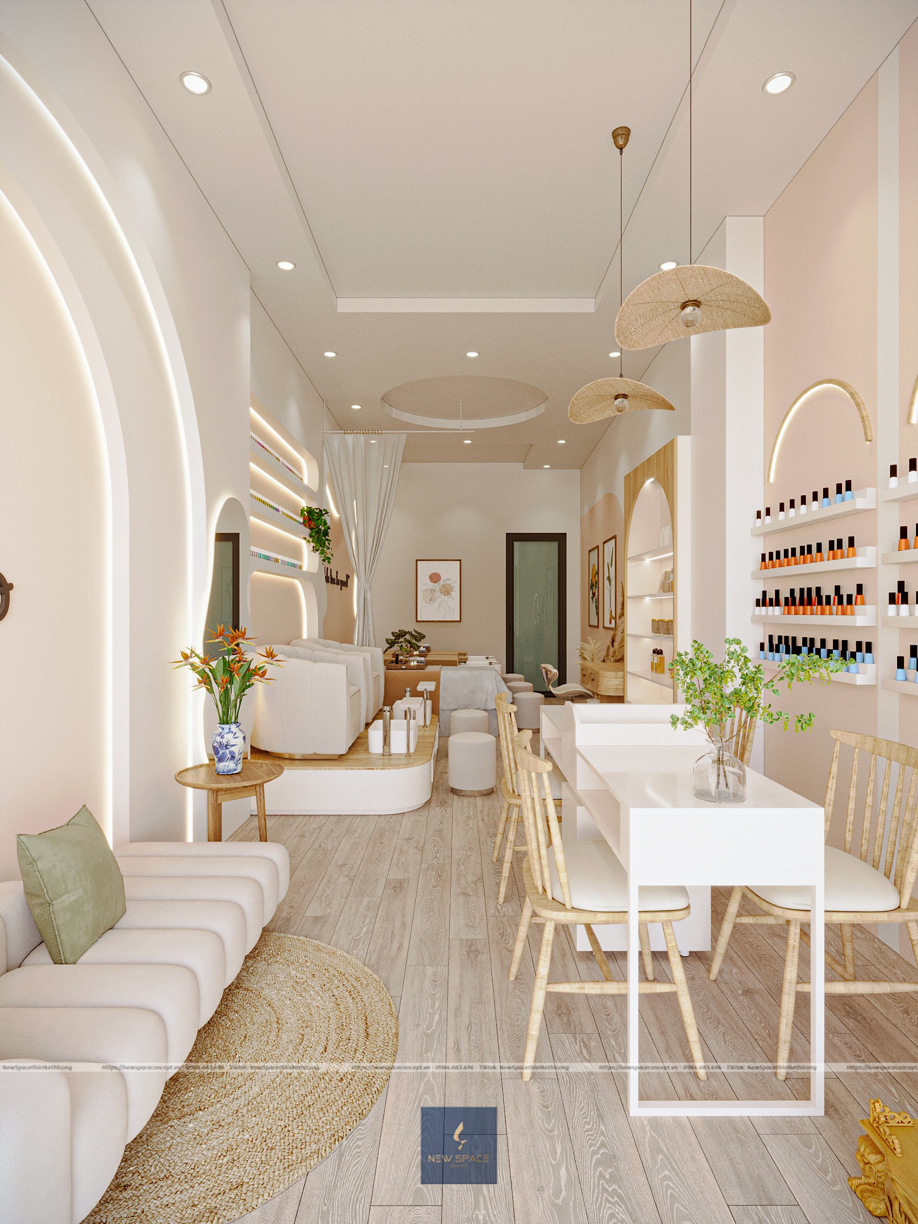 Spa Nail 2T 2 thiet ke tiem nail 4 2
