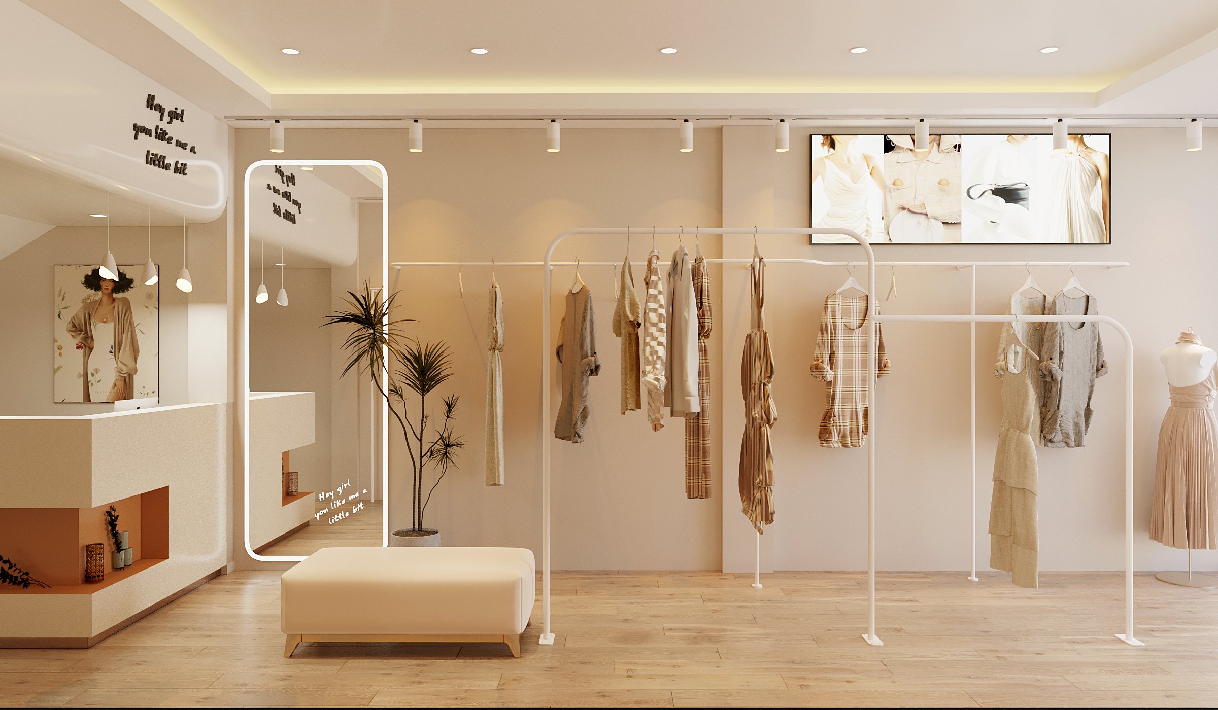 Tăng tính thẩm mỹ cho shop thu hút khách hàng
