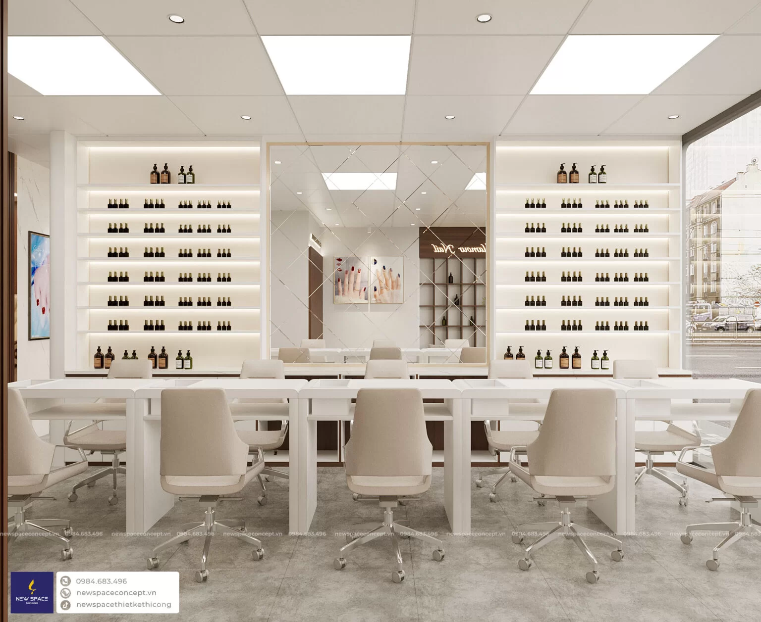 Bật mí cách thiết kế tiệm Nail Hà Nội theo phong thủy 7 Đơn vị thiết kế thi công tiệm Nail Hà Nội uy tín, tin cậy