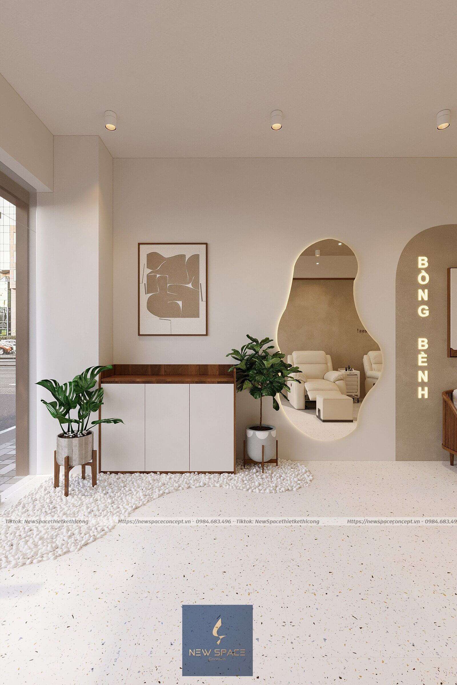 Vì sao nên sử dụng dịch vụ thiết kế thi công spa Hải Phòng của New Space Concept 5 Về không gian và màu sắc