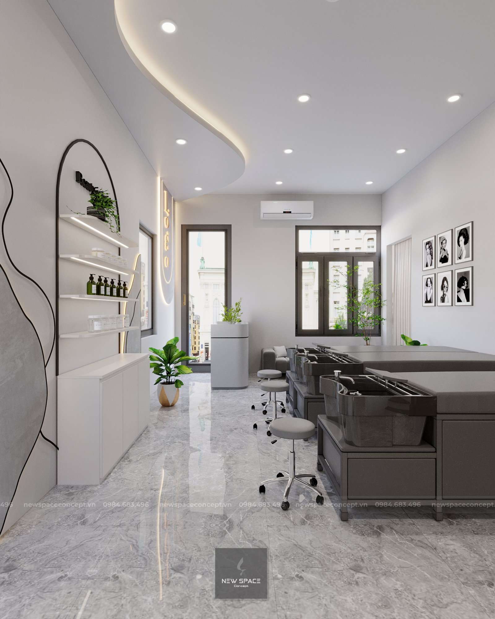 Salon Tóc Đức Ngô 4 thiet ke salon toc 9