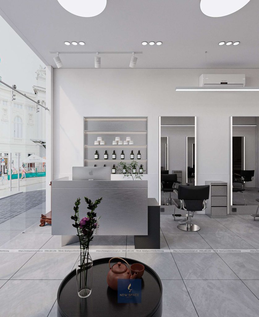 Hoàng Chiến Hair Salon 4 thiet ke salon toc 7