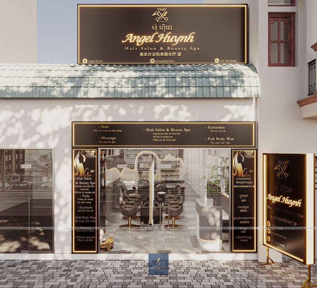 Angel Huynh Hair Salon & Beauty Spa 2 thiet ke salon toc 6