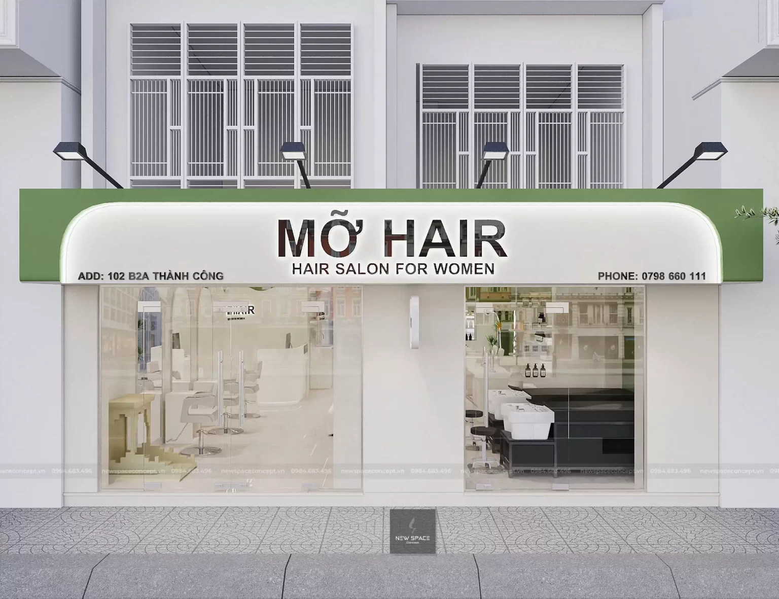Mẫu salon tóc đẹp hot 2026 – Xu hướng thiết kế salon ấn tượng