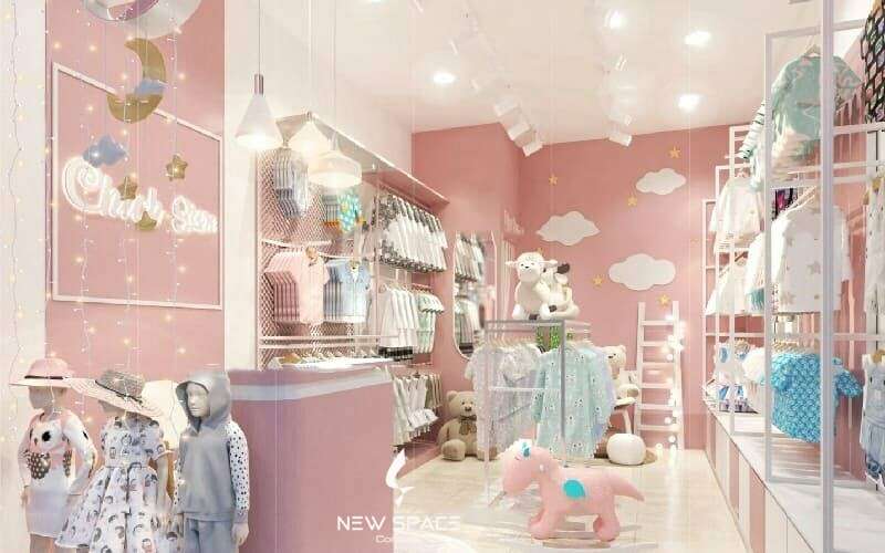 Nguyên tắc vàng trong thiết kế shop quần áo trẻ em Hồ Chí Minh năm 2025 3 Thiết kế khu vực trưng bày hợp lý