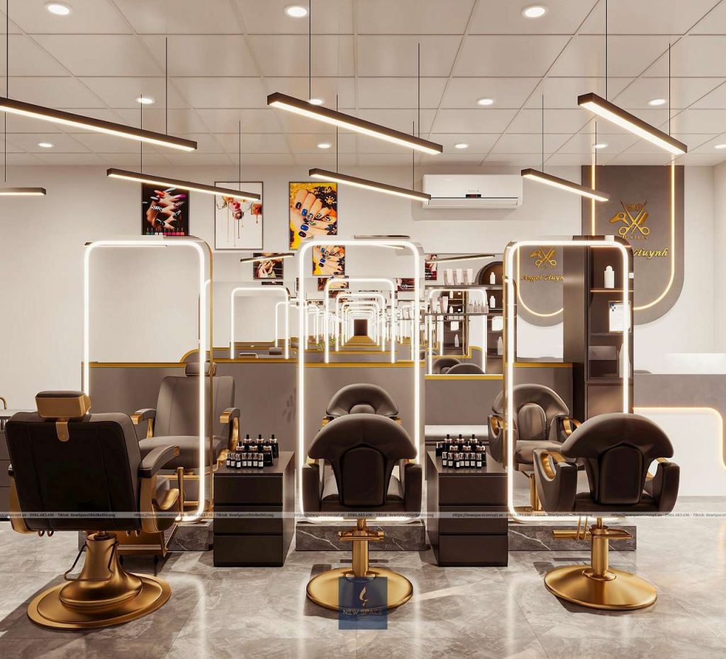 Tiêu chuẩn thiết kế thi công salon tóc Hồ Chí Minh tối ưu hóa không gian 4 Tiêu chuẩn thiết kế thi công salon tóc Hồ Chí Minh tối ưu hóa không gian