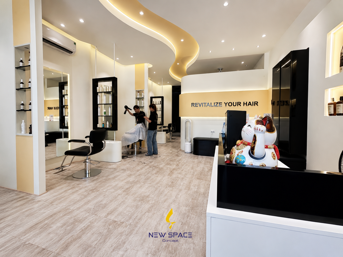 Mẫu salon tóc đẹp hot 2026 – Xu hướng thiết kế salon ấn tượng