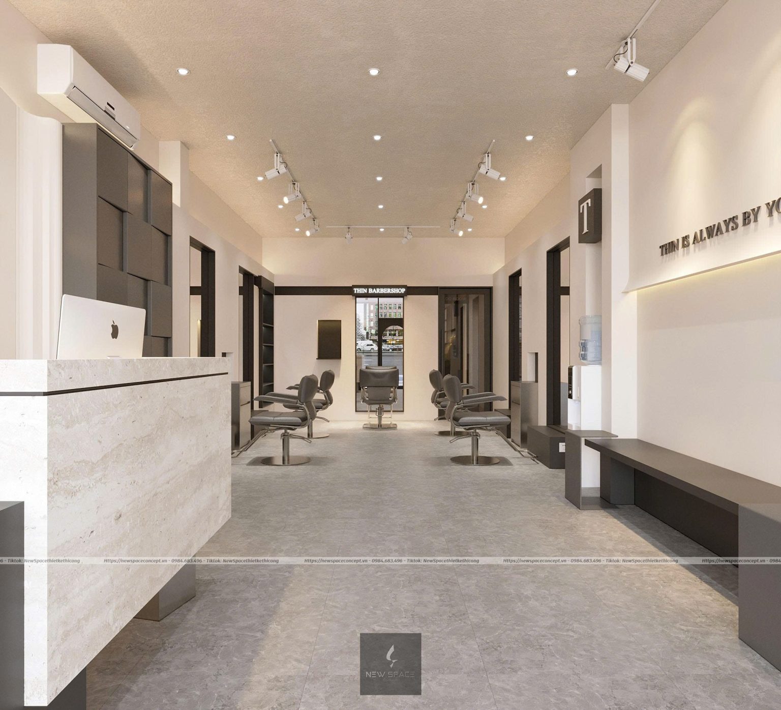 Mẫu salon tóc đẹp hot 2026 – Xu hướng thiết kế salon ấn tượng