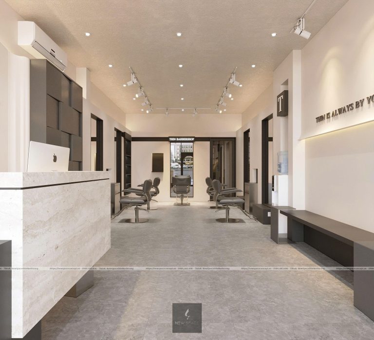 Tin Tức 28 Mẫu salon tóc đẹp hot 2026 – Xu hướng thiết kế salon ấn tượng