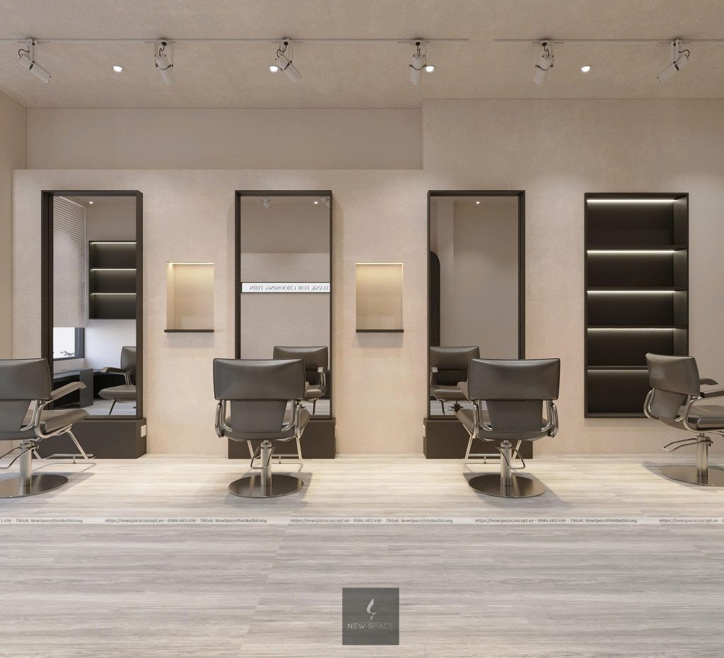 Mẫu salon tóc đẹp hot 2026 – Xu hướng thiết kế salon ấn tượng 2 Mẫu salon tóc đẹp hot 2026 – Xu hướng thiết kế salon ấn tượng