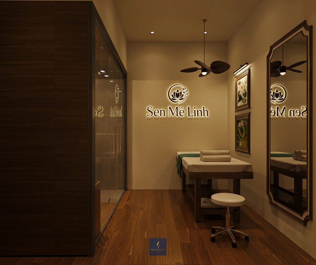 Sen Spa Mê Linh 8 thiet ke spa duong sinh sen spa 8